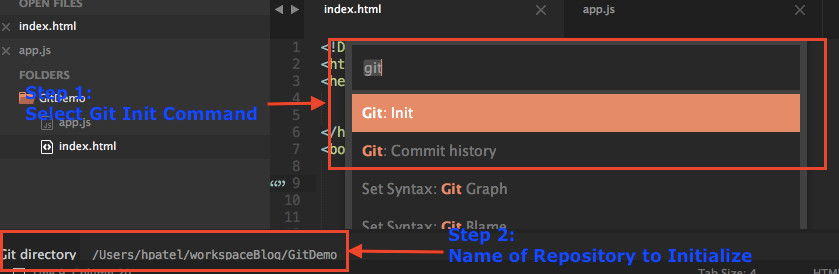 Git in Sublime Text